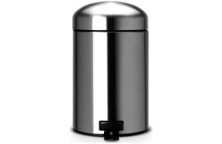 Brabantia 3 Litre Retro Classic Pedal Bin - Matt Steel.